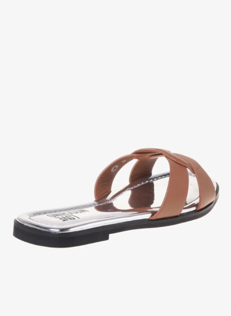 Love Moschino  Casual Slip On Flat Sandals for Women | Best Price UAE
